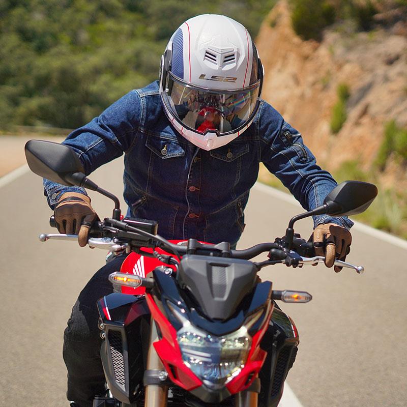 LS2 ADVANT COOPER BEYAZ-MAVİ KASK