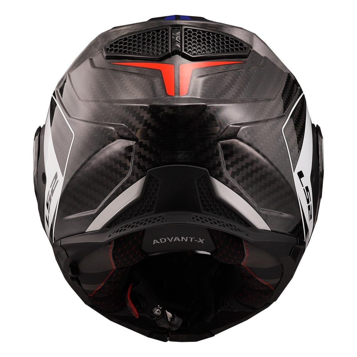 LS2 ADVANT X KARBON FUTURE BEYAZ-MAVİ-KIRMIZI KASK