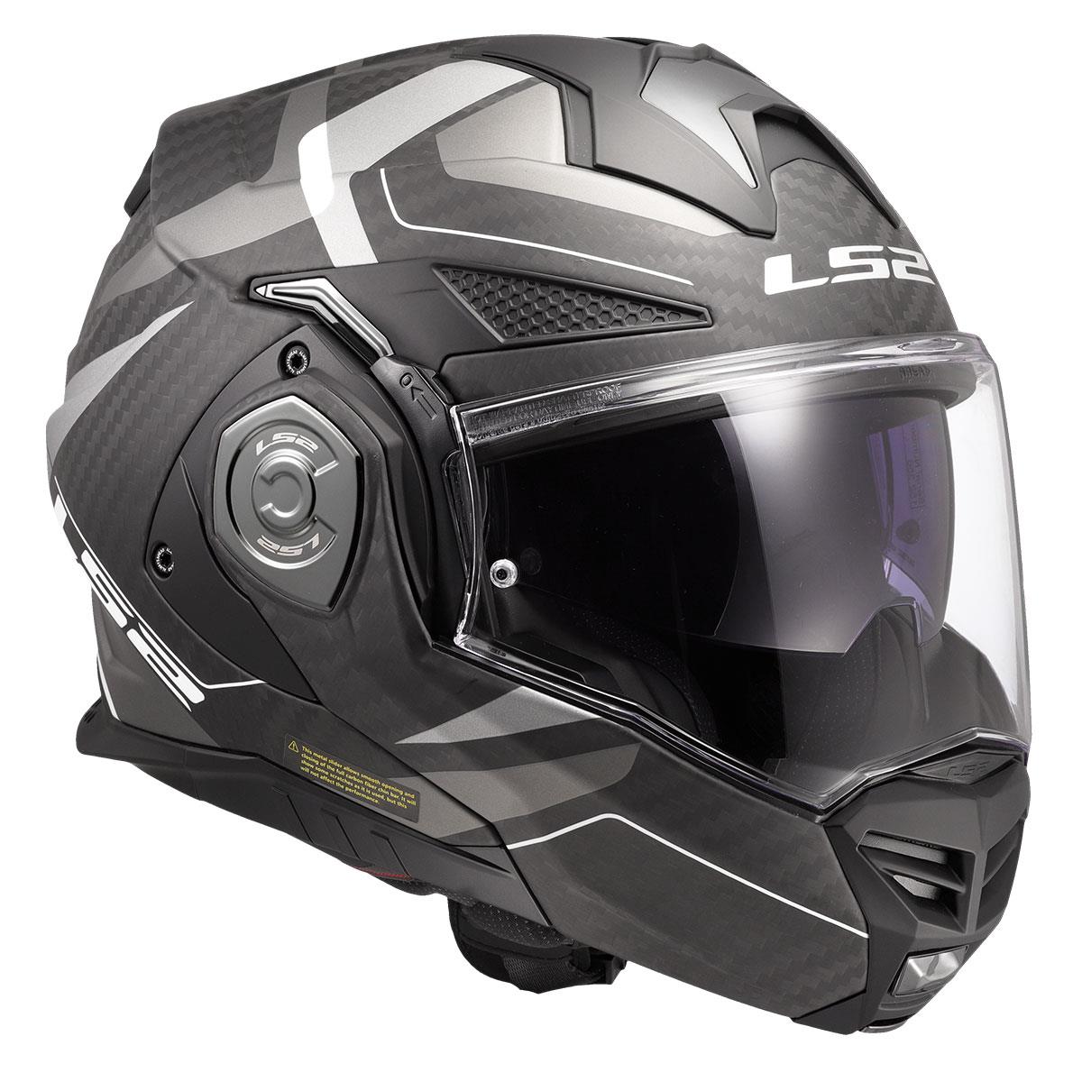 LS2 ADVANT X KARBON HORIZON MAT GÜMÜŞ-GRİ KASK