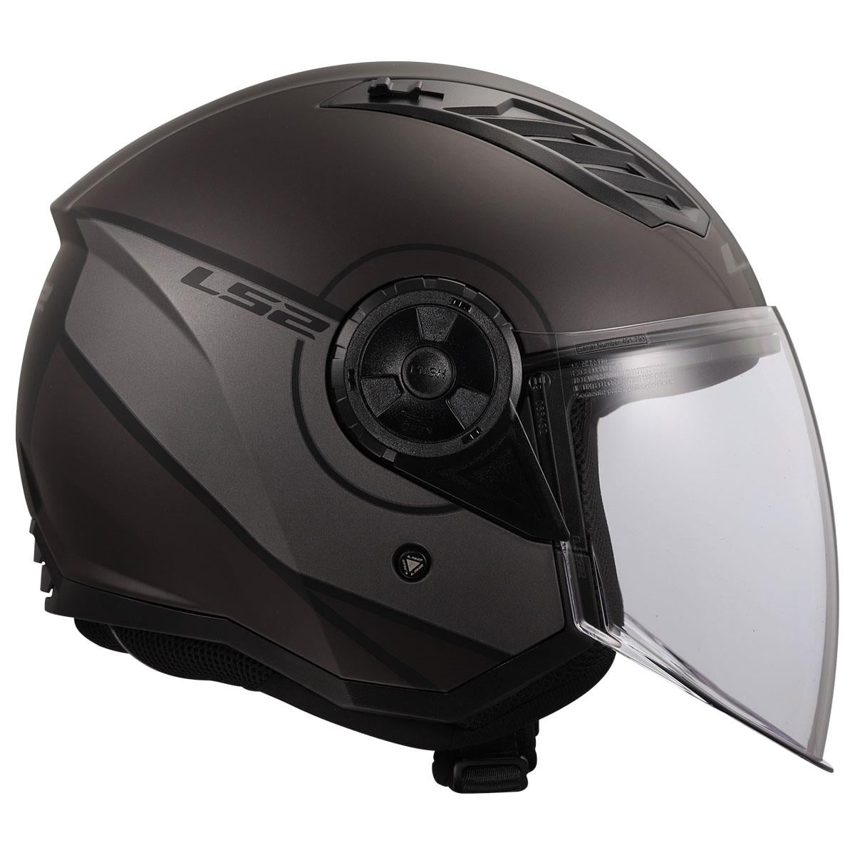 LS2 AIRFLOW 2 COVER MAT SİYAH-GRİ KASK
