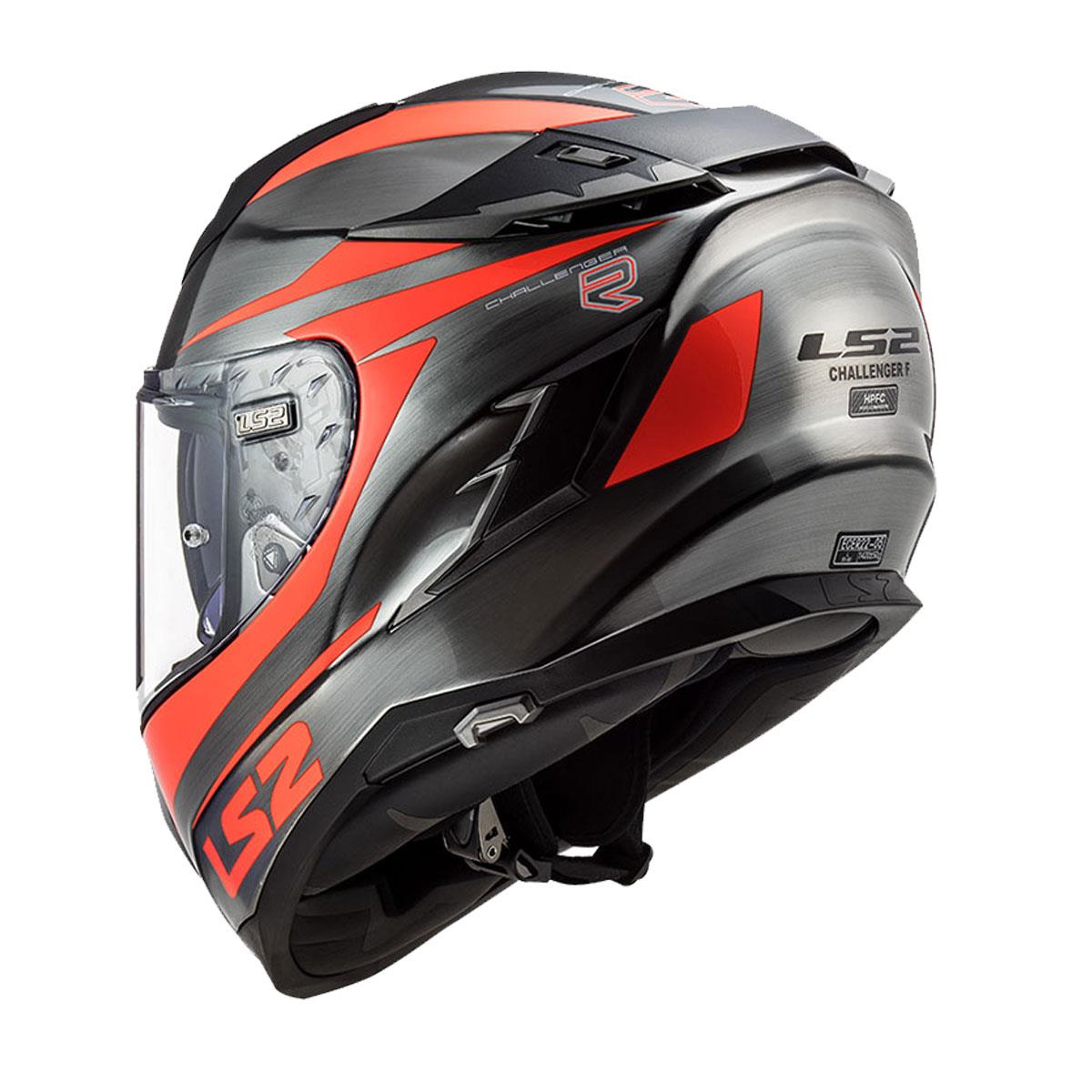 LS2 CHALLENGER CANNON JEANS-TURUNCU KASK
