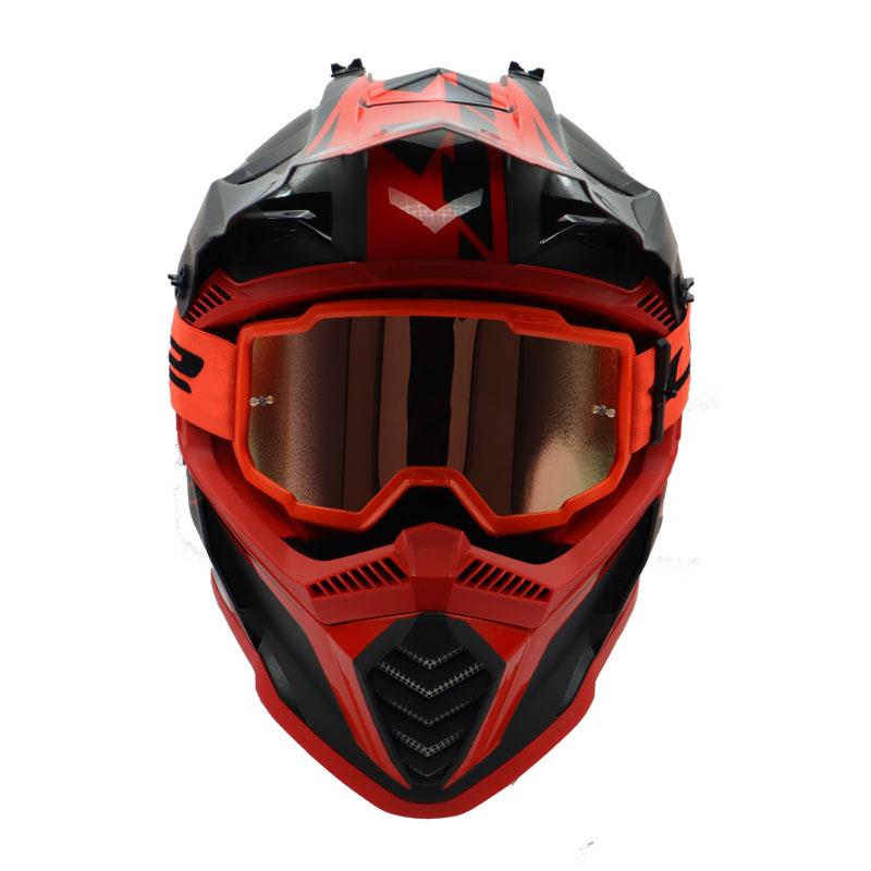 LS2 CHARGER GOGGLES MOTOKROS GÖZLÜK (IRIDIUM CAMLI) NEON TURUNCU