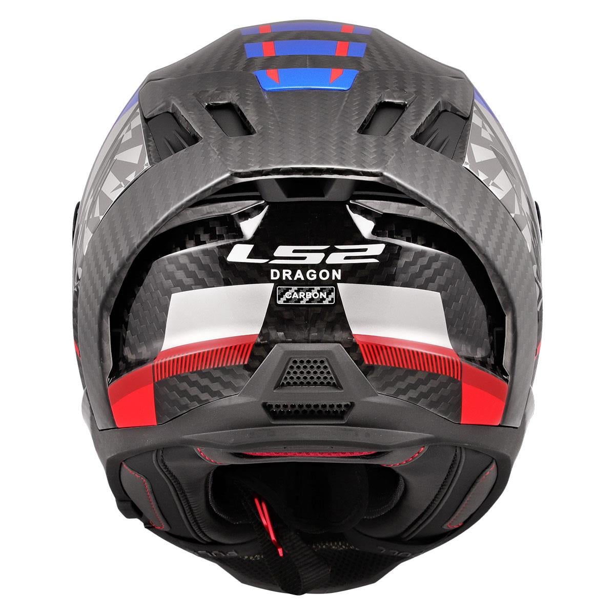 LS2 DRAGON KARBON TRAX MAVİ KASK