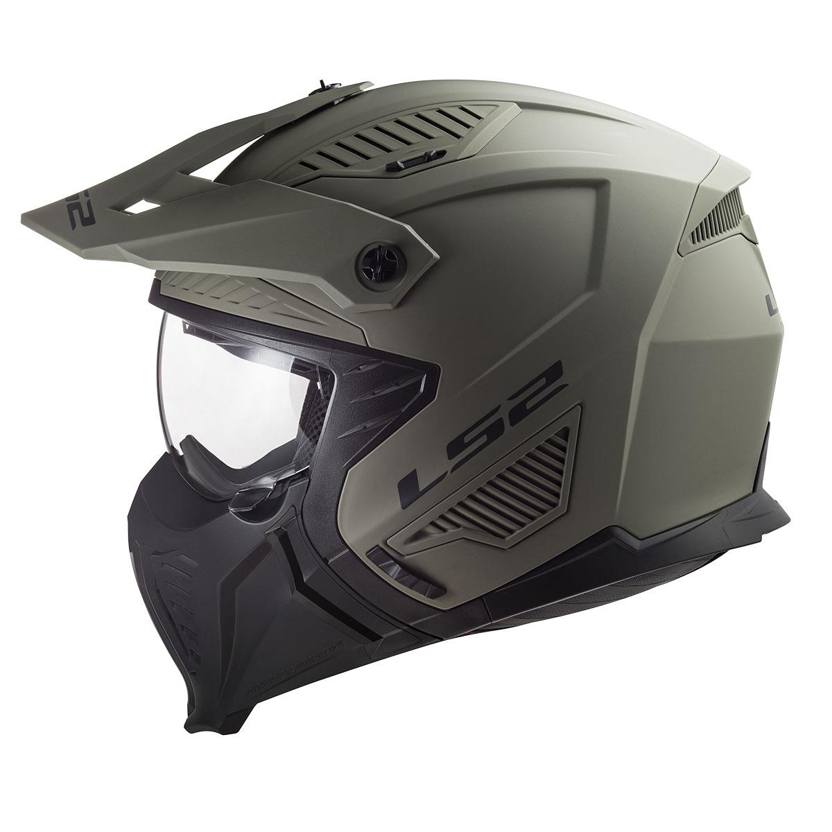 LS2 DRIFTER MAT OLIVE YEŞİL KASK