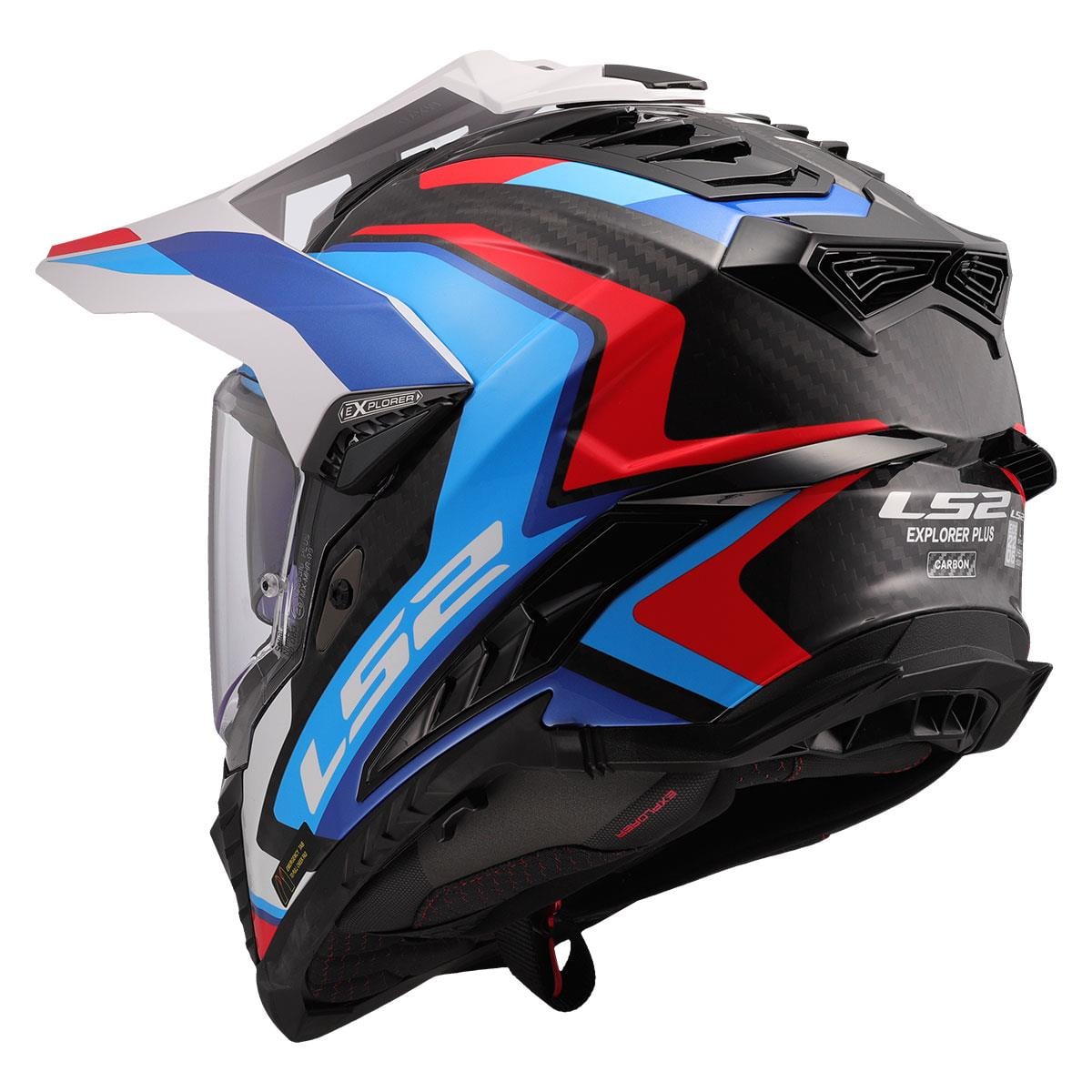 LS2 EXPLORER C KARBON FRONTIER II BEYAZ-MAVİ KASK