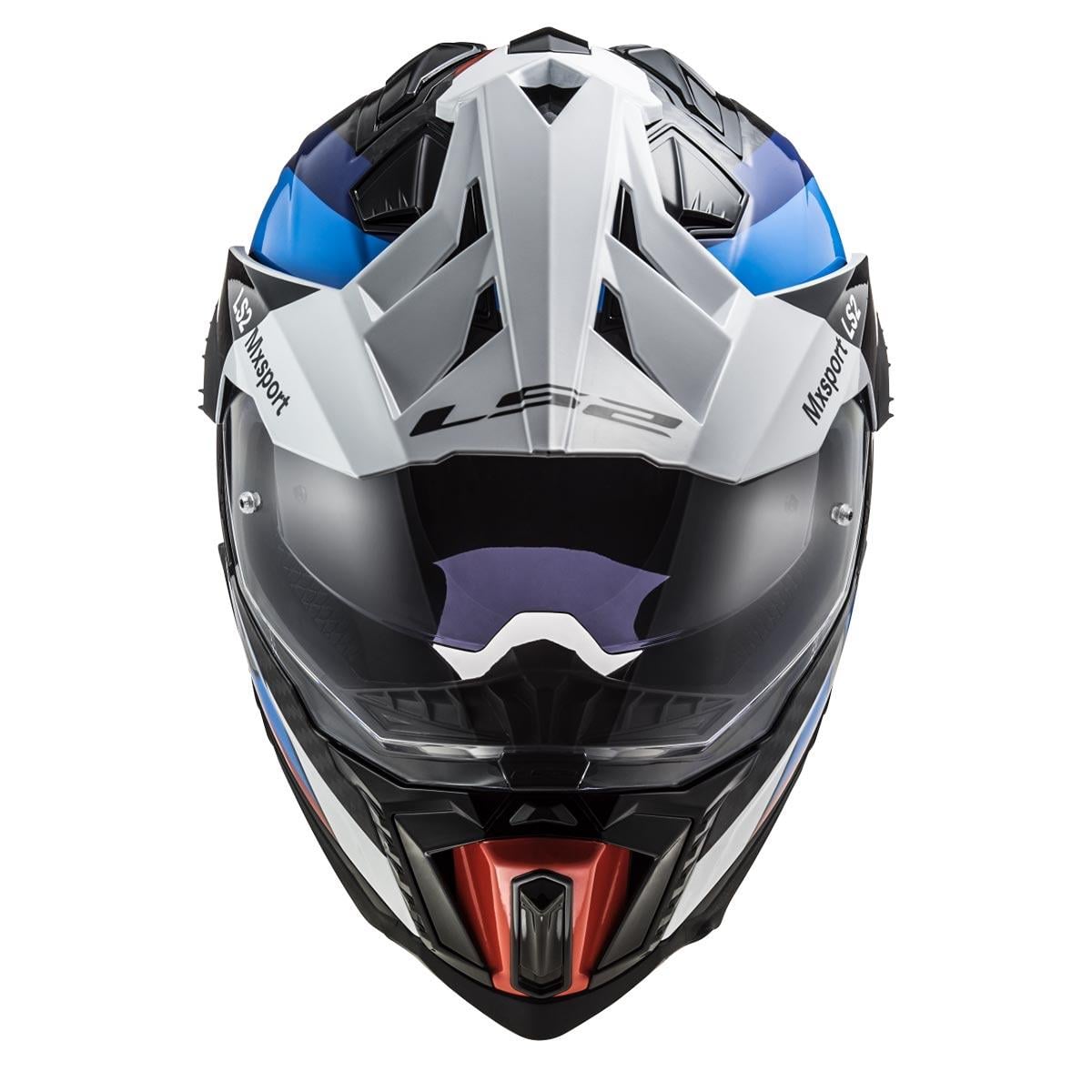 LS2 EXPLORER C KARBON FRONTIER SİYAH-MAVİ KASK