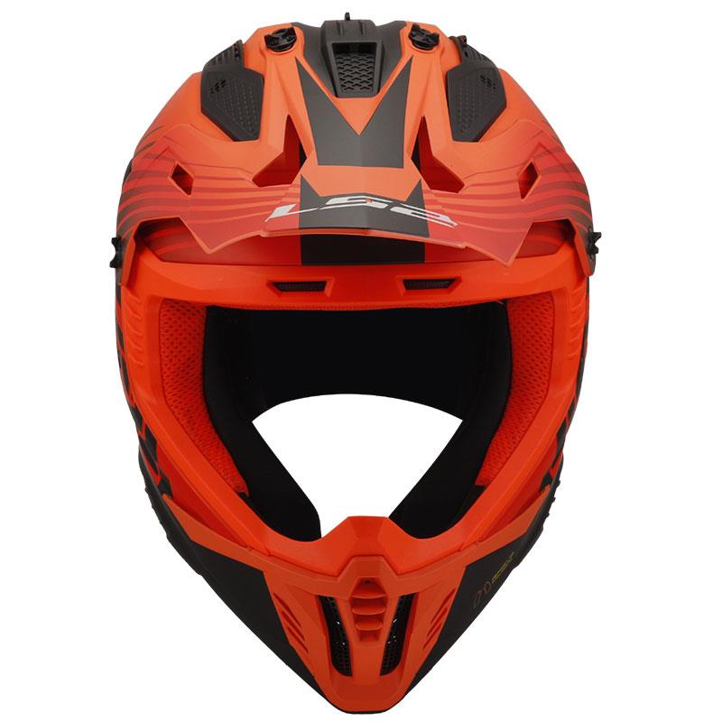 LS2 FAST 2 DUCK TURUNCU-KIRMIZI KASK