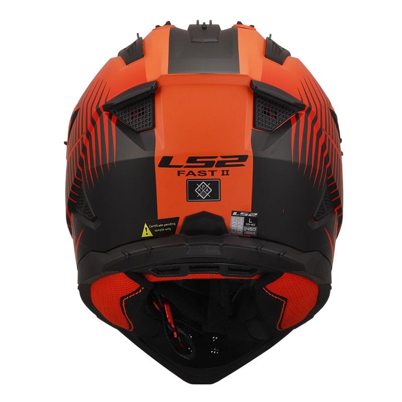 LS2 FAST 2 DUCK TURUNCU-KIRMIZI KASK