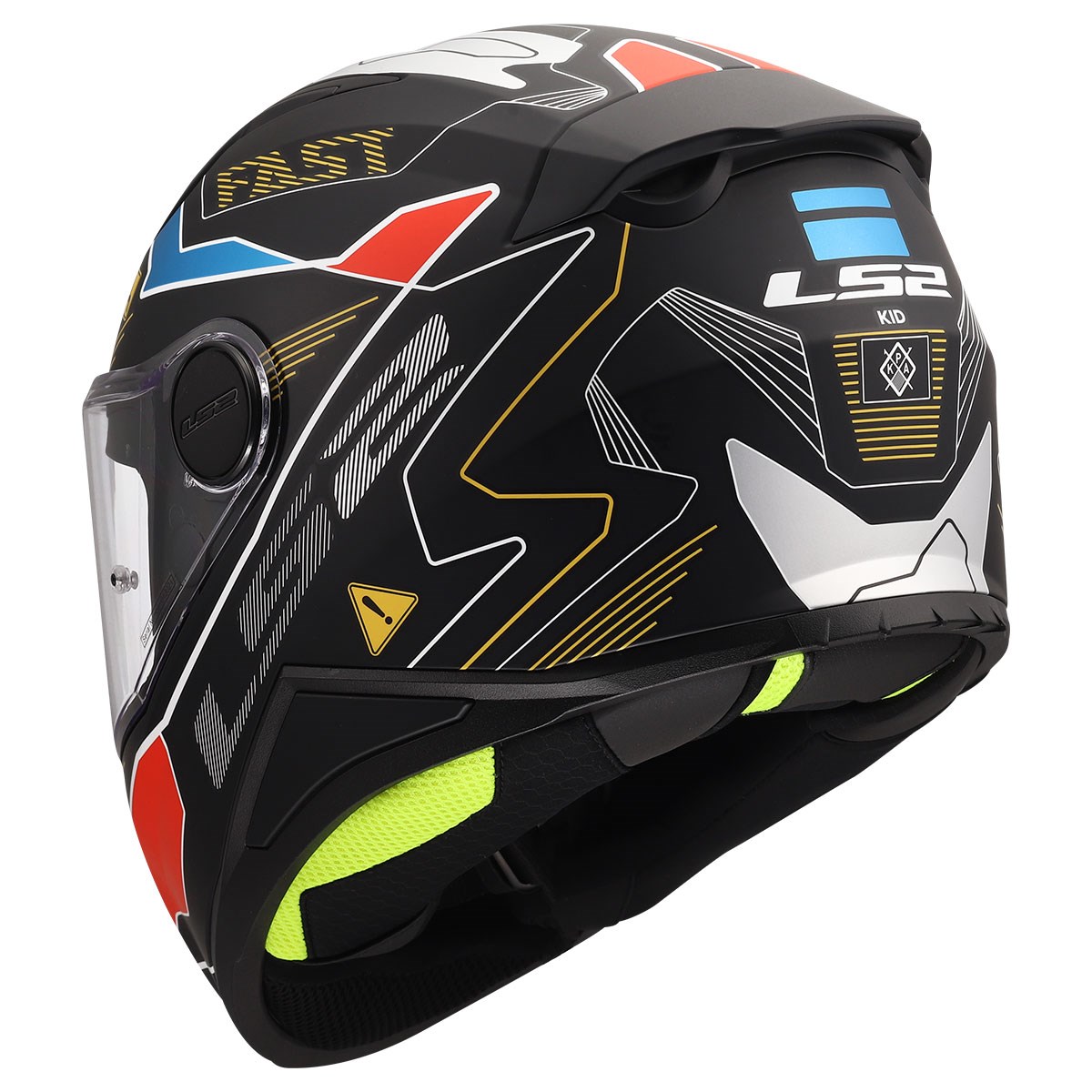 LS2 KID ZERO GRİ-KIRMIZI ÇOCUK KASK