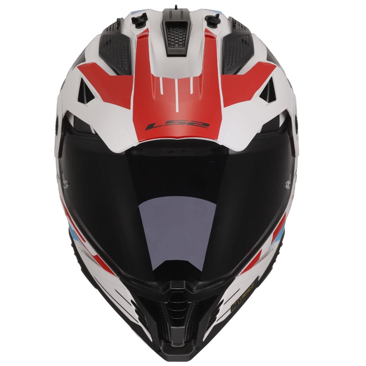 LS2 PIONEER 2 NAMIB BEYAZ-MAVİ-KIRMIZI KASK