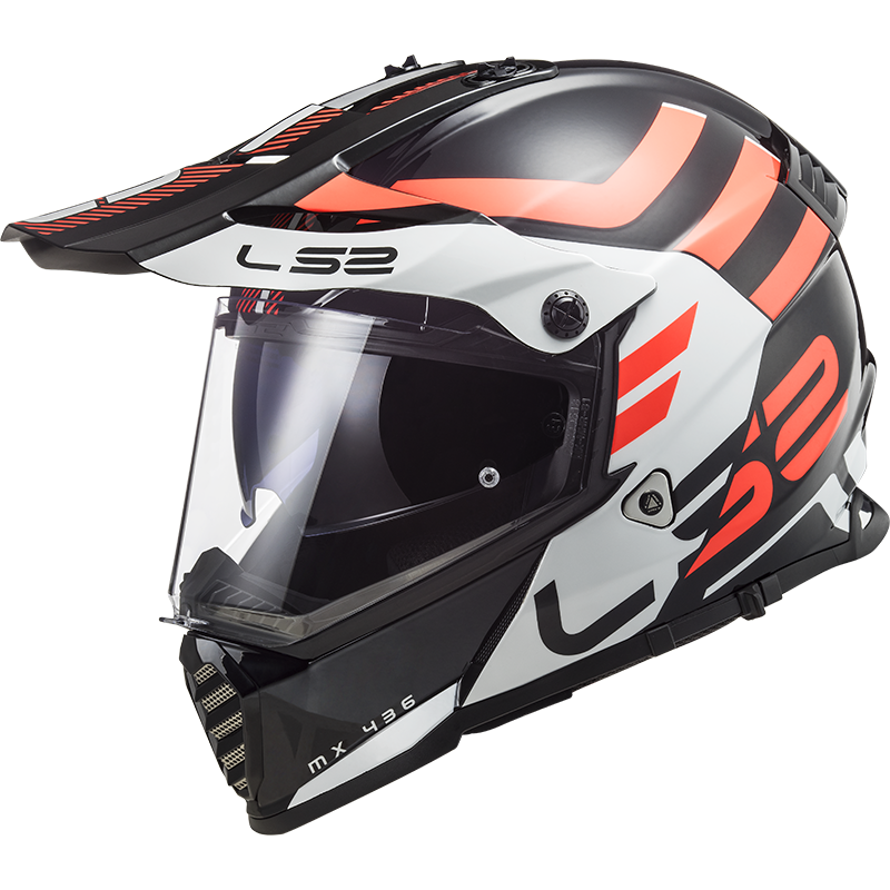 LS2 PIONEER EVO ADVENTURER SİYAH-BEYAZ KASK