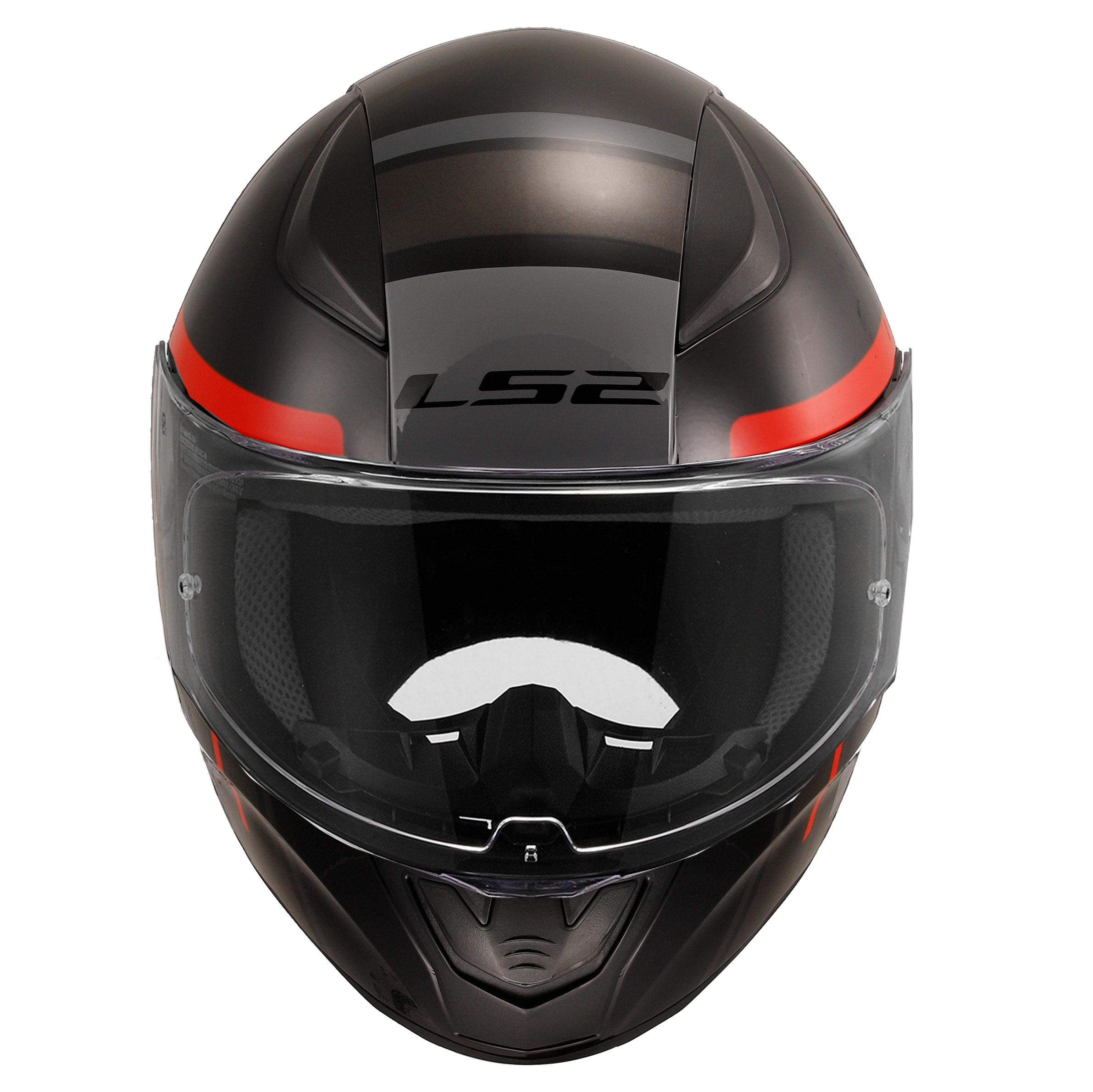 LS2 RAPID 2 CHOS SİYAH-KIRMIZI KASK