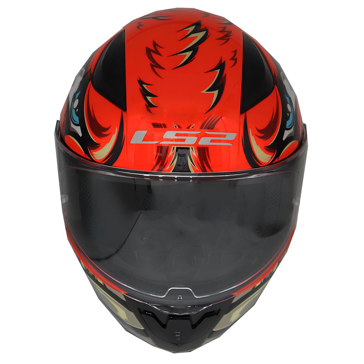 LS2 RAPID 2 SPOX KIRMIZI-GRİ KASK