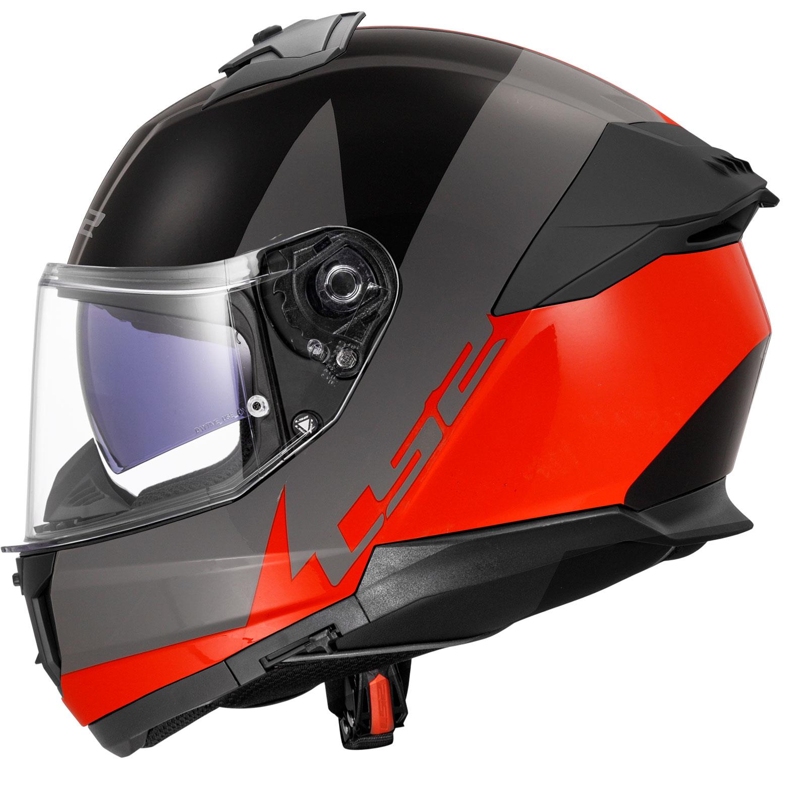 LS2 STREAM 2 THUNDERBIZ GRİ-TURUNCU KASK