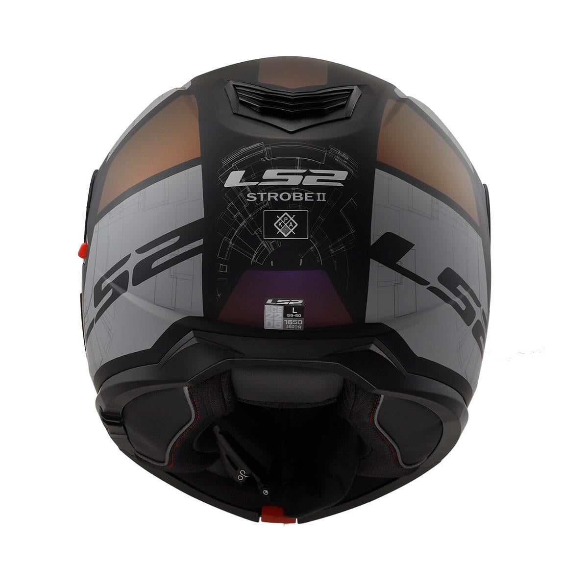 LS2 STROBE 2 ORION MAT SİYAH-MOR-MAVİ KASK