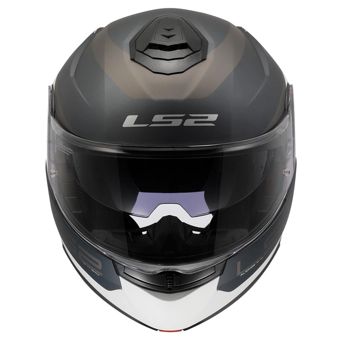 LS2 STROBE 2 VICTORY MAT GRİ-MAVİ-KUM KASK