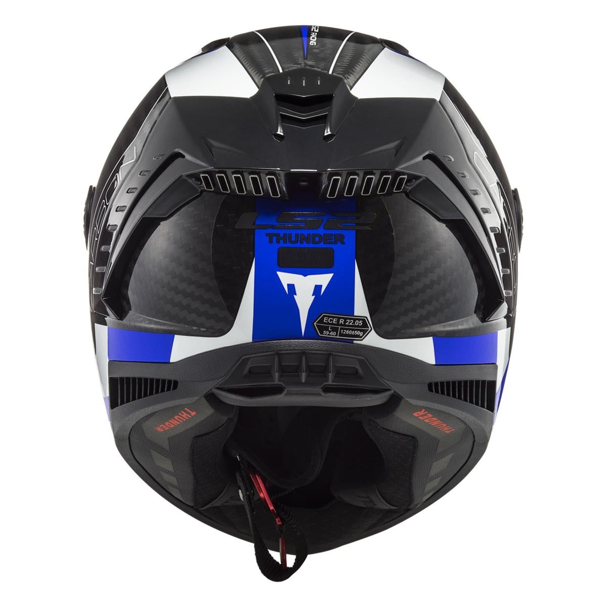 LS2 THUNDER KARBON RACING 1 MAVİ-BEYAZ KASK