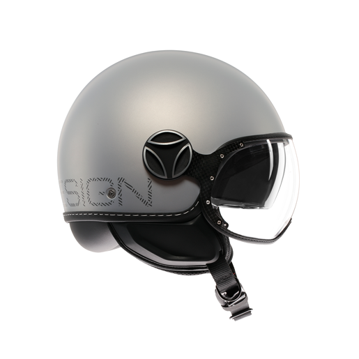MOMO KASK/FGTR EVO MOMO HIP MATT GREYY/CERULEAN GREY