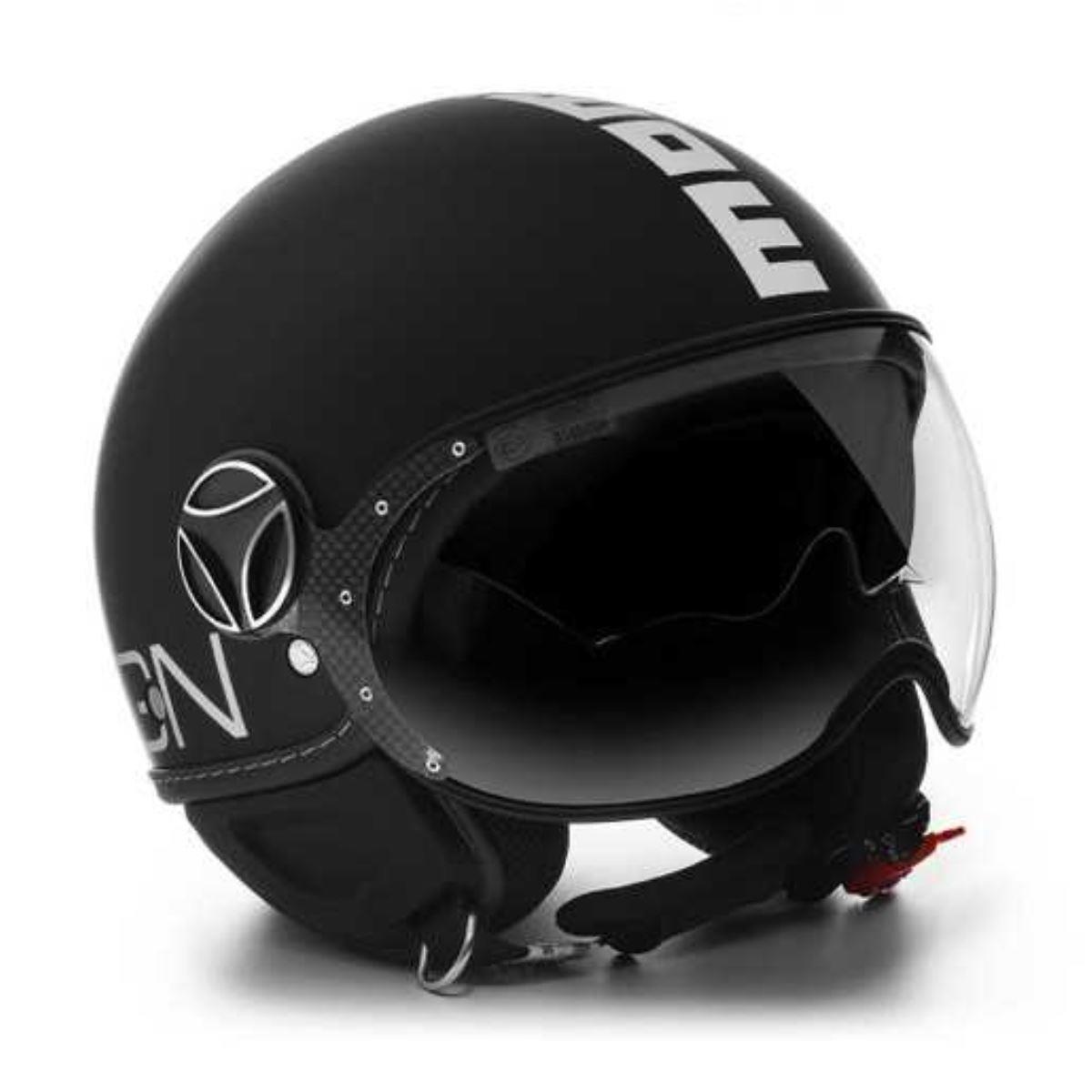 MOMO KASK/FGTR EVO MOMO MONO MATT BLK WHT