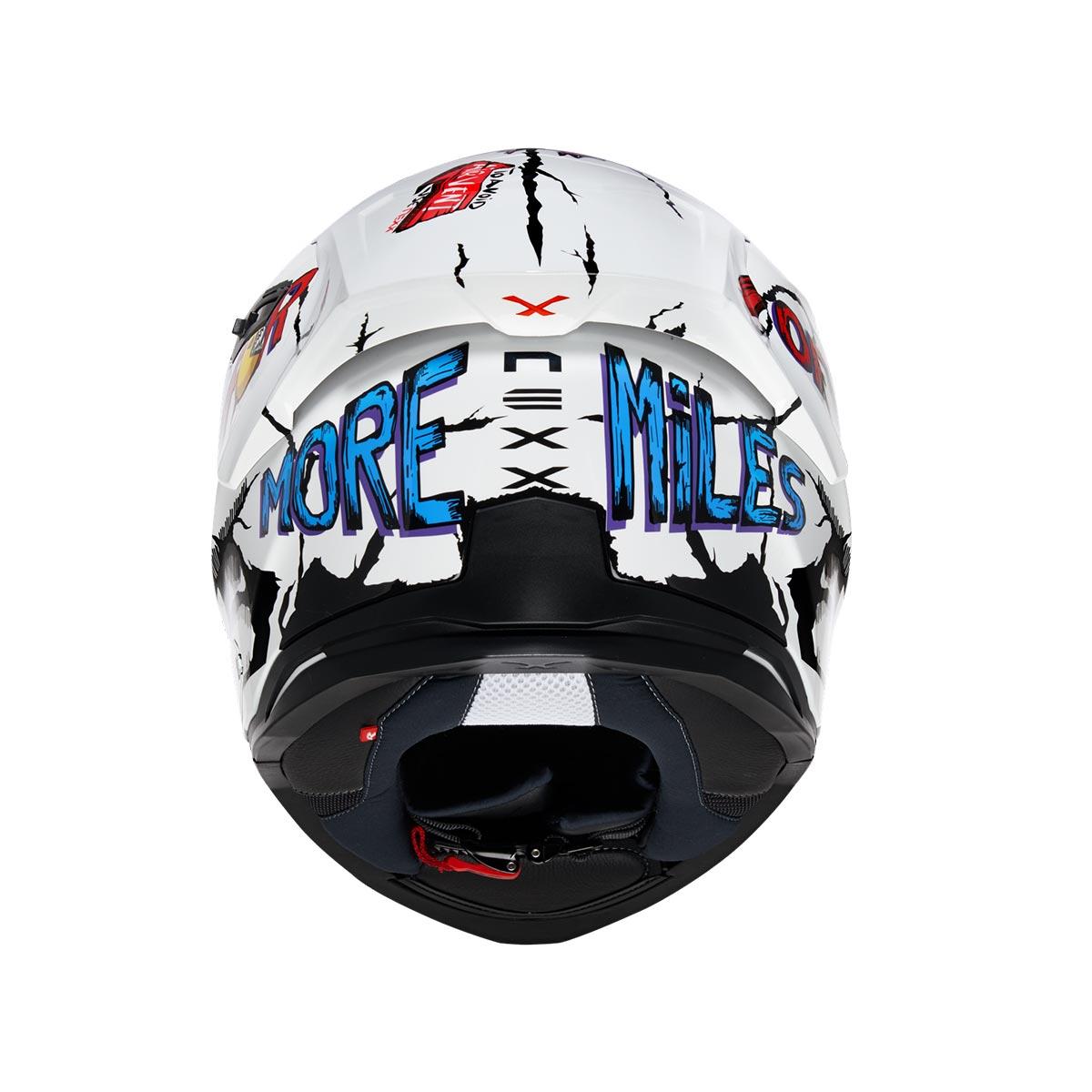 NEXX SX.100R HUNGRY MILES BEYAZ KASK