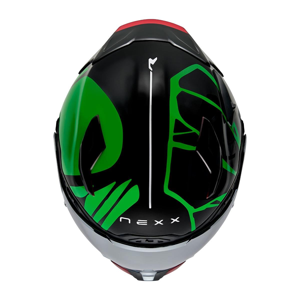 NEXX X.WST 3 B-SIDE SİYAH YEŞİL KASK