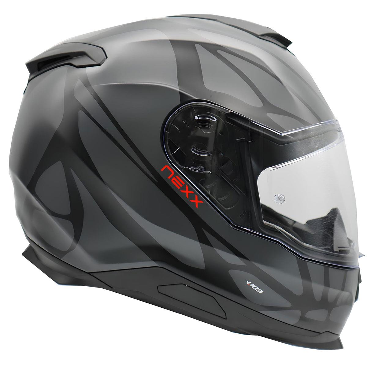 NEXX Y.100 B-SIDE MAT SİYAH-GRİ KASK