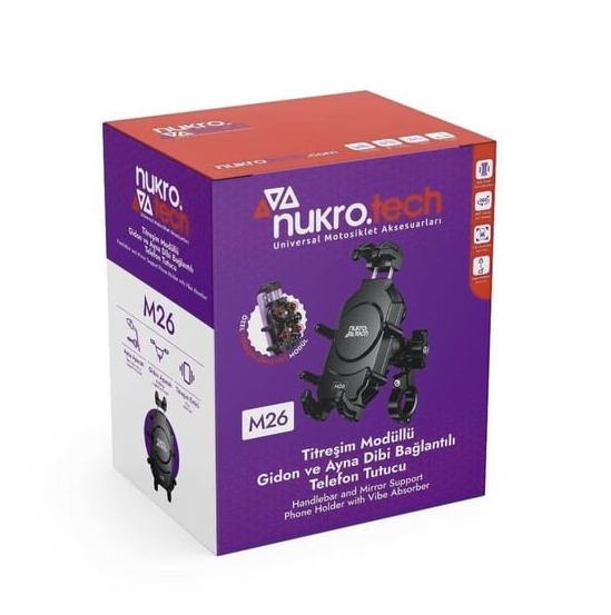 Nukrotech M26 Titreşim Modüllü Telefon Tutucu