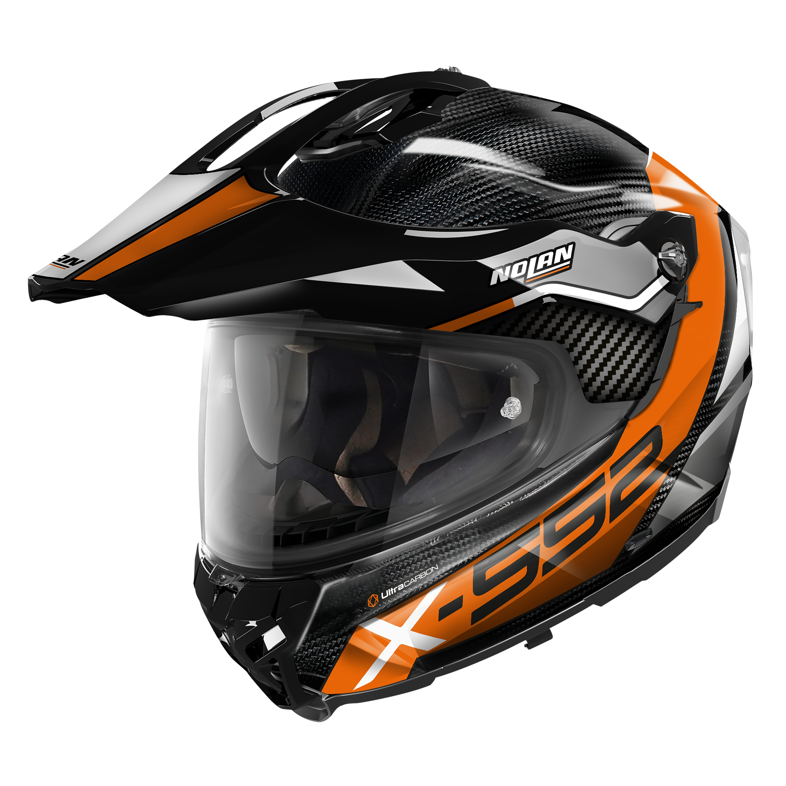 X-552 ULTRA DINAMO N-COM 023 KAPALI SİPERLİKLİ KARBON MOTOSİKLET KASKI