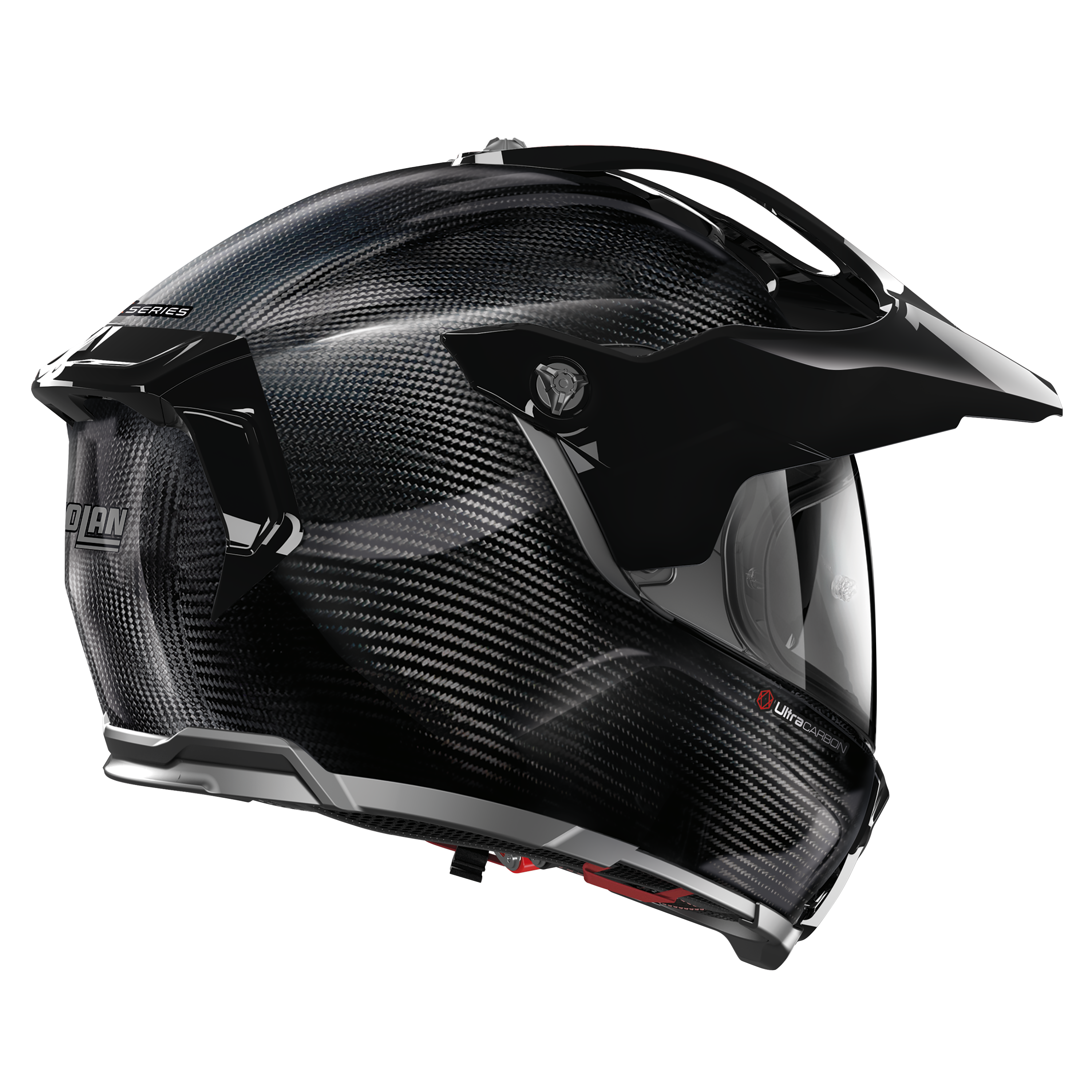 X-552 ULTRA PURO N-COM 101 KAPALI SİPERLİKLİ KARBON MOTOSİKLET KASKI