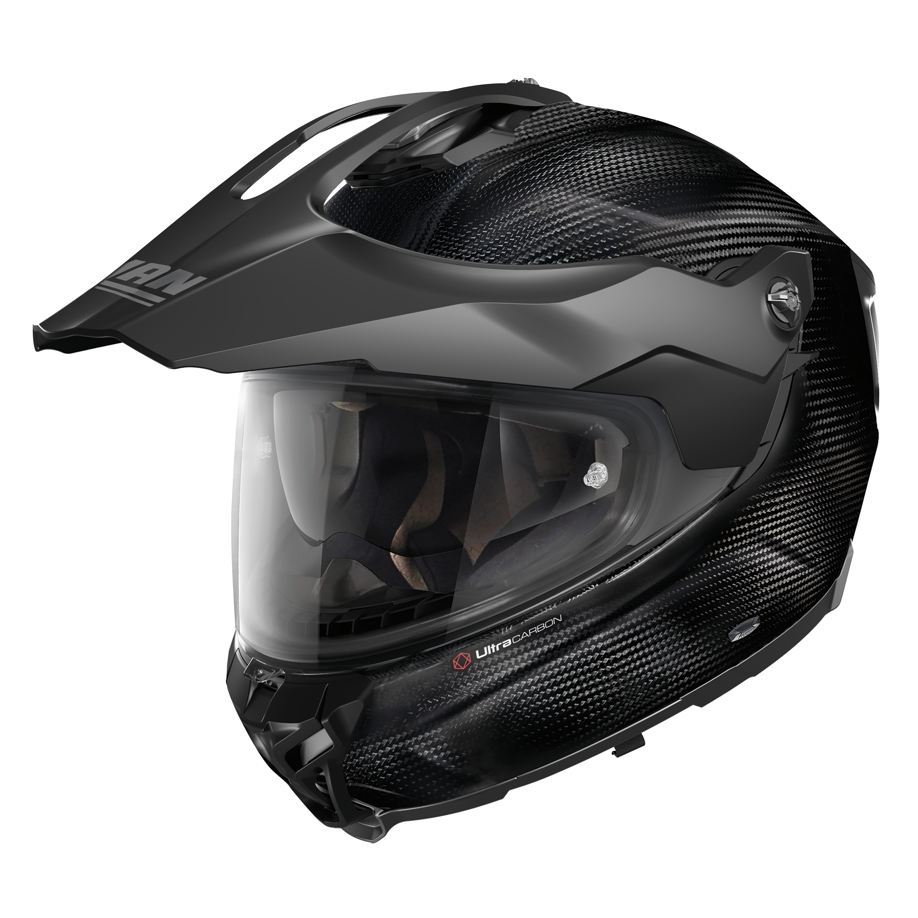 X-552 ULTRA PURO N-COM 102 KAPALI SİPERLİKLİ KARBON MOTOSİKLET KASKI