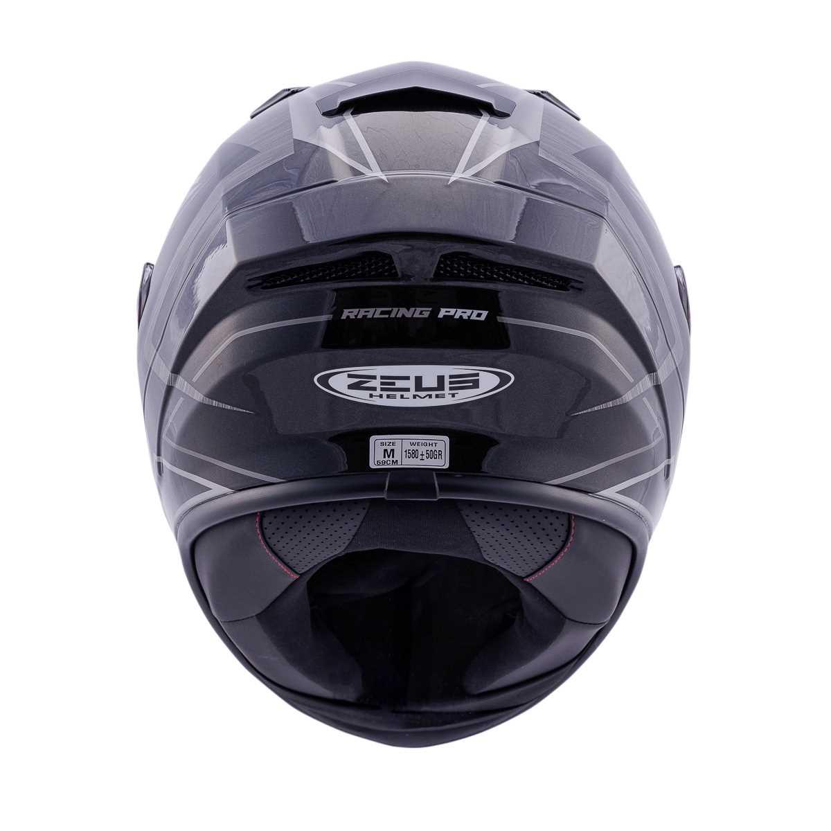 ZEUS KASK/ZS-826 PEARL BLACK BK3 SILVER