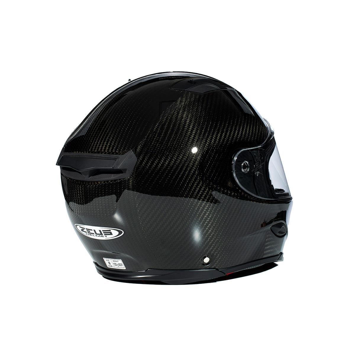 Zeus ZS-1800B Gloss Carbon Kapalı Kask