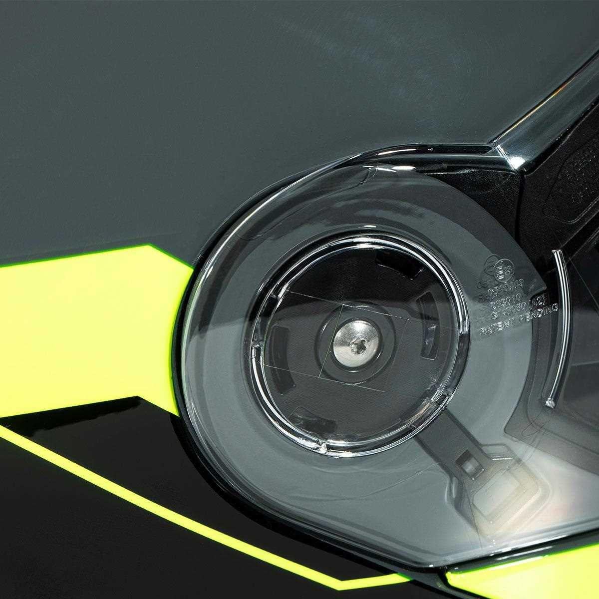 Zeus ZS-3050 BE7 Grey Fluo Yellow Çene Açılır Kask