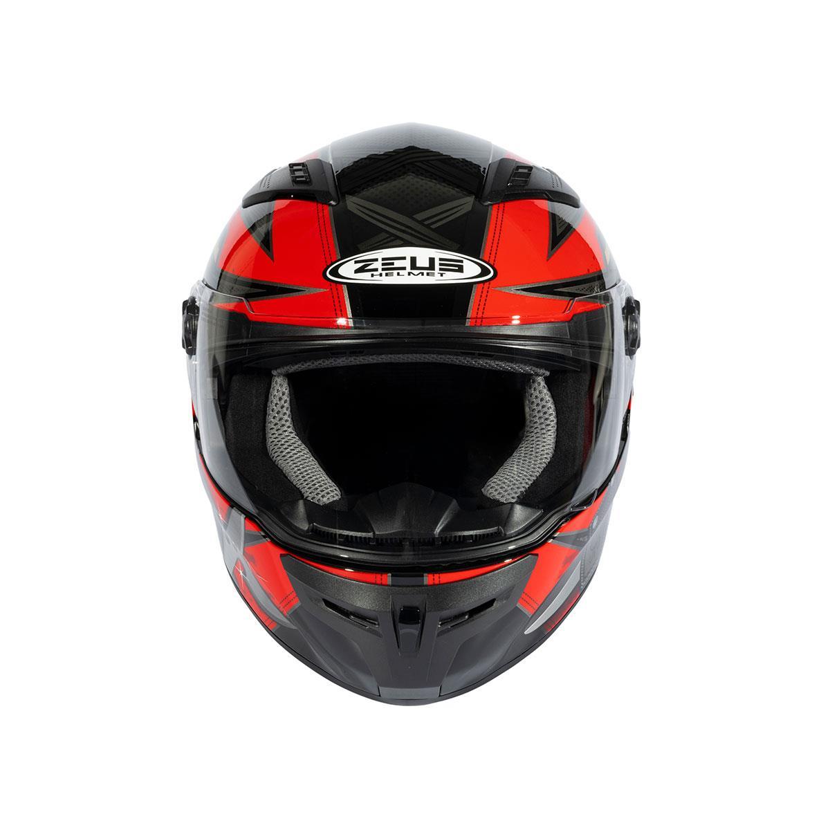Zeus ZS-813A AN36 Black Red Kapalı Kask