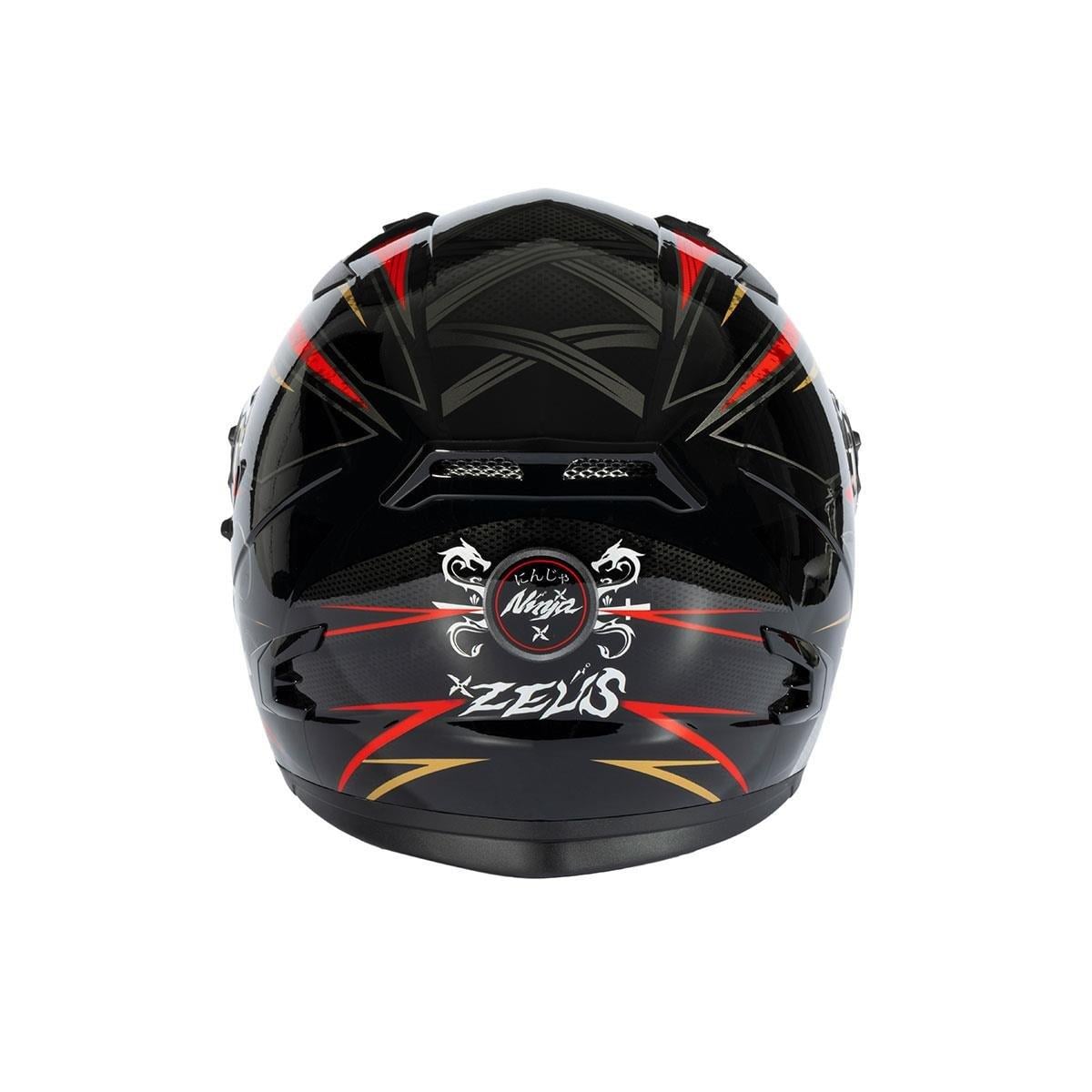 Zeus ZS-813A AN36 Black Red Kapalı Kask