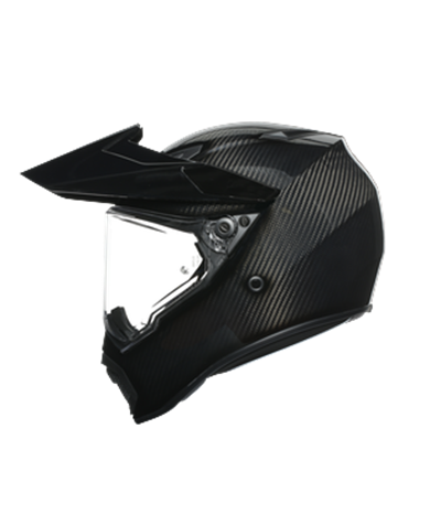 Agv AX9 Mono Glossy Carbon Kapalı Kask