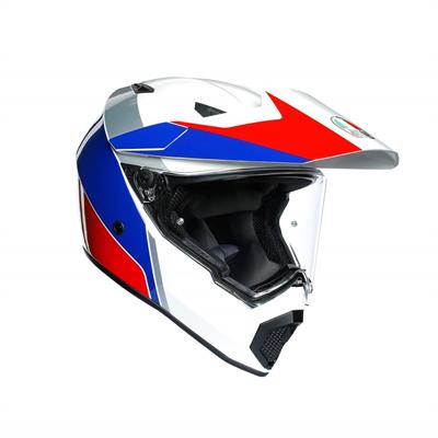 Agv AX9 Multi Atlante White Blue Red Kapalı Kask