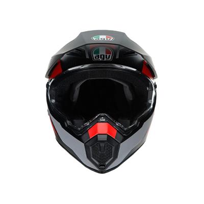 Agv Ax9 Multi Refractive Adv Corbon Red Kapalı Kask