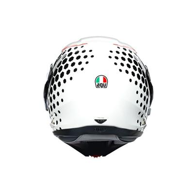 Agv Compact St Multi Plk Detroit White Black Çene Açilir Kask - Pinlock Dahil