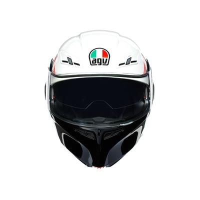 Agv Compact St Multi Plk Detroit White Black Çene Açilir Kask - Pinlock Dahil