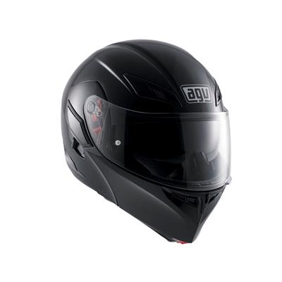 Agv Compact St Solid Plk Black Çene Açilir Kask - Pinlock Dahil
