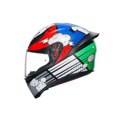 Agv K1S Bang Matt Blue Kapalı Kask