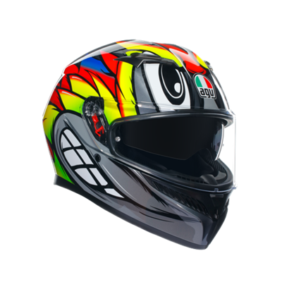 Agv K3 Birdy 2.0 Grey Yellow Red Kapalı Kask