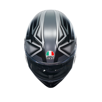 Agv K3 Compound Matt Black Grey Kapalı Kask