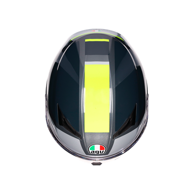 Agv K3 Mplk Shade Grey Yellow Fluo Kapalı Kask