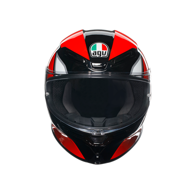 Agv K6 S Hyphen Black Red White Kapalı Kask
