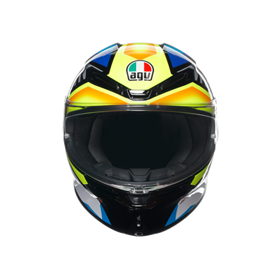Agv K6 S Joan Black Blue Yellow Kapalı Kask