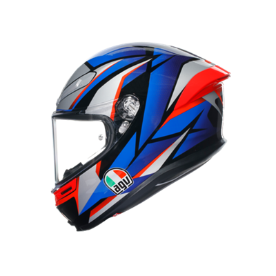 Agv K6 S Slashcut Blue Red Kapalı Kask