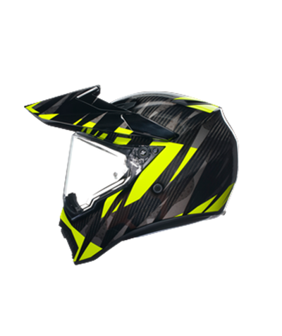 AGV KASK/ AX9 E2206 MPLK STEPPA CARBON/GREY/YELLOW MO124 /