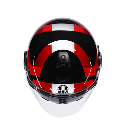 AGV KASK/ ETERES CAMOGLI BLACK/RED/PURPLE